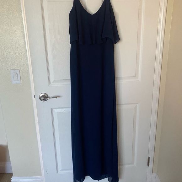 Laundry by Shelli Segal Navy Blue Gown - size 6 - Picture 5 of 7